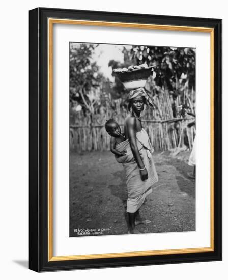 Woman and Child, Sierra Leone, 20th Century-null-Framed Photographic Print