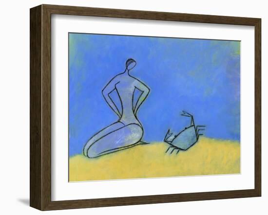 Woman and Crab-Marie Bertrand-Framed Giclee Print