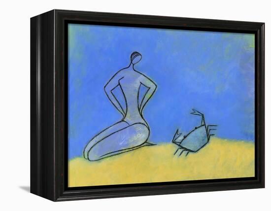 Woman and Crab-Marie Bertrand-Framed Premier Image Canvas