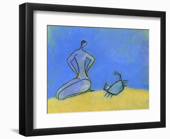 Woman and Crab-Marie Bertrand-Framed Giclee Print