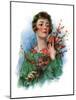 "Woman and Flowering Twigs,"May 21, 1927-William Haskell Coffin-Mounted Giclee Print