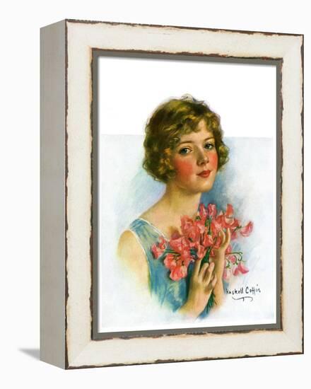 "Woman and Flowers,"June 12, 1926-William Haskell Coffin-Framed Premier Image Canvas