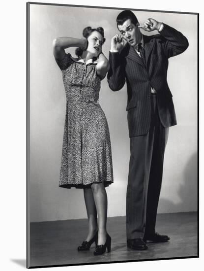 Woman and Man with Hands over Ears-Philip Gendreau-Mounted Photographic Print