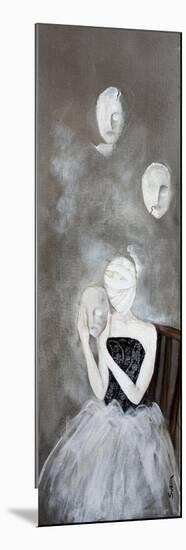 Woman and Masks, 2016-Susan Adams-Mounted Giclee Print