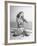 Woman Applying Suntan Lotion at the Beach-Peter Stackpole-Framed Photographic Print