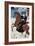 Woman as "America" Riding a Horse, Japanese Wood-Cut Print-Lantern Press-Framed Art Print