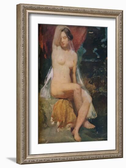 'Woman at a Fountain', c1840-William Etty-Framed Giclee Print