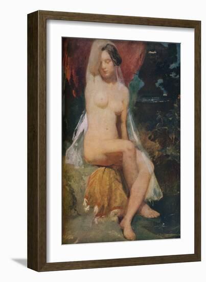 'Woman at a Fountain', c1840-William Etty-Framed Giclee Print