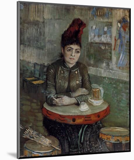 Woman at a Table in the Cafe du Tambourin-Vincent van Gogh-Mounted Art Print