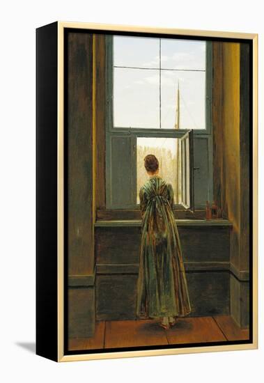 Woman at a Window, 1822-Caspar David Friedrich-Framed Premier Image Canvas