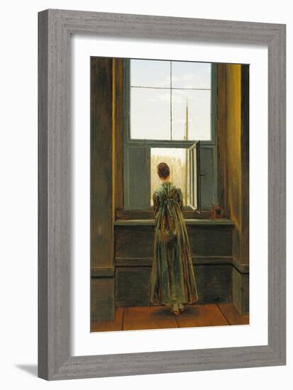 Woman at a Window, 1822-Caspar David Friedrich-Framed Giclee Print