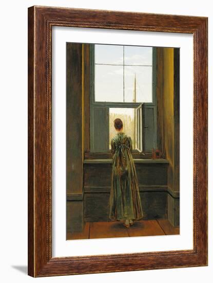 Woman at a Window, 1822-Caspar David Friedrich-Framed Giclee Print