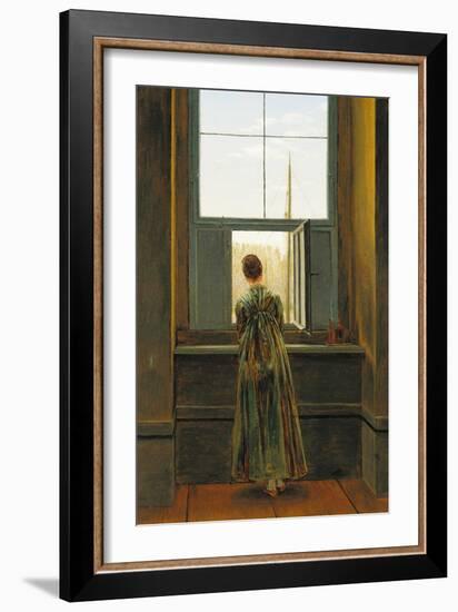 Woman at a Window, 1822-Caspar David Friedrich-Framed Giclee Print