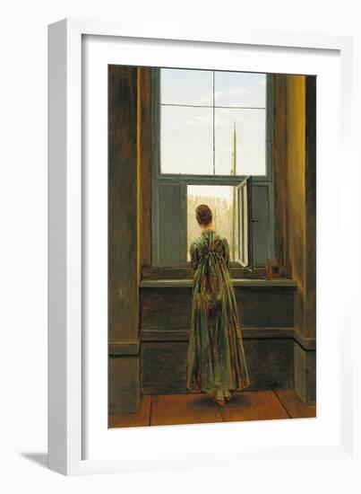 Woman at a Window, 1822-Caspar David Friedrich-Framed Giclee Print