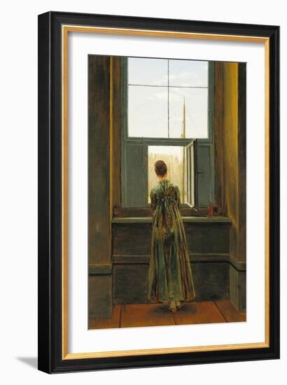 Woman at a Window, 1822-Caspar David Friedrich-Framed Giclee Print