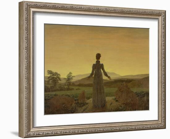 Woman at Dawn, about 1818-Caspar David Friedrich-Framed Giclee Print