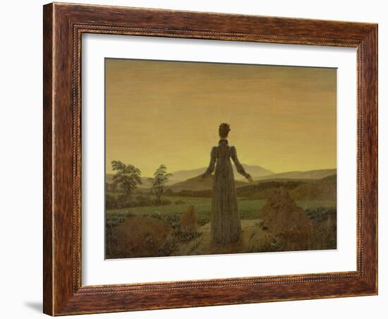 Woman at Dawn, about 1818-Caspar David Friedrich-Framed Giclee Print