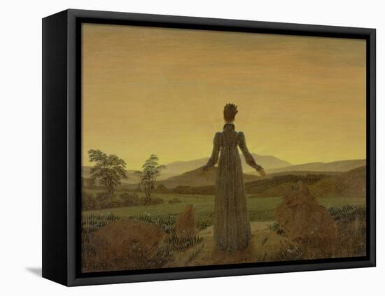 Woman at Dawn, about 1818-Caspar David Friedrich-Framed Premier Image Canvas