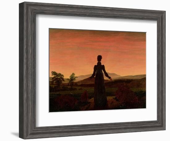 Woman at Dawn-Caspar David Friedrich-Framed Giclee Print