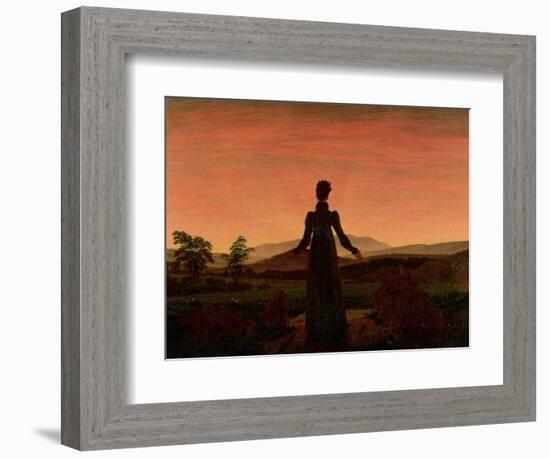 Woman at Dawn-Caspar David Friedrich-Framed Giclee Print