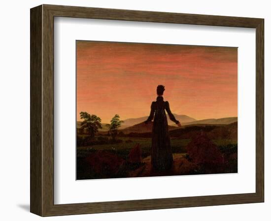 Woman at Dawn-Caspar David Friedrich-Framed Giclee Print