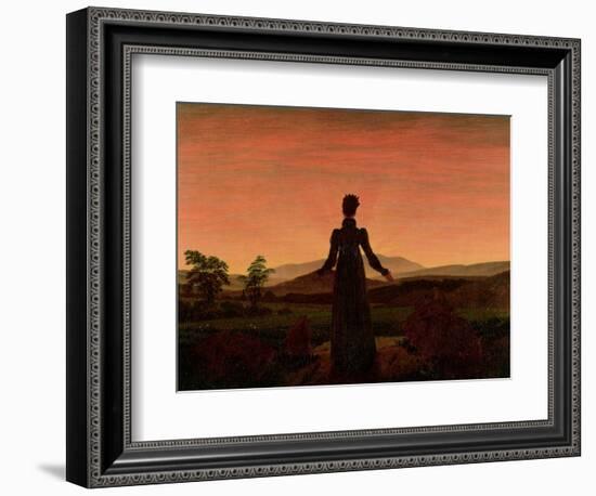 Woman at Dawn-Caspar David Friedrich-Framed Giclee Print