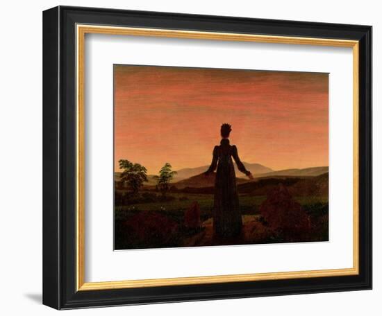 Woman at Dawn-Caspar David Friedrich-Framed Giclee Print