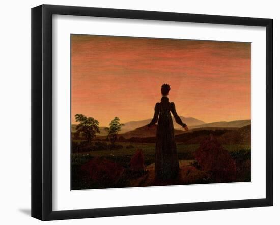 Woman at Dawn-Caspar David Friedrich-Framed Giclee Print