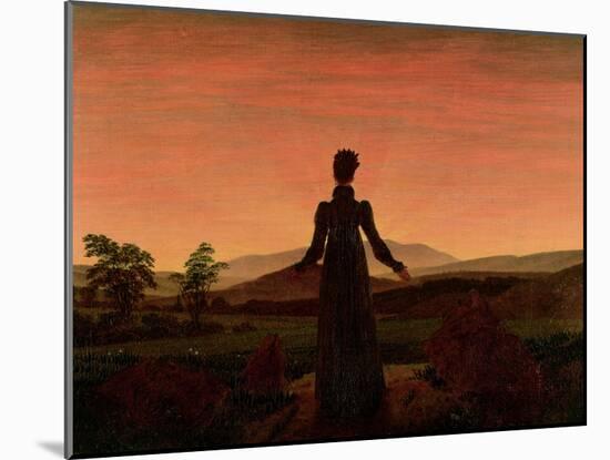 Woman at Dawn-Caspar David Friedrich-Mounted Giclee Print