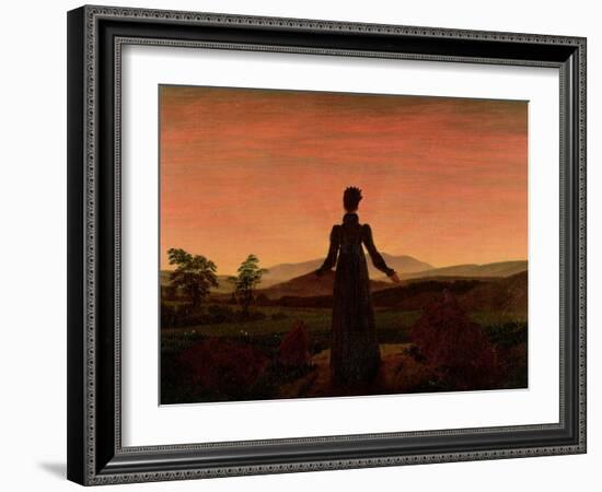 Woman at Dawn-Caspar David Friedrich-Framed Giclee Print