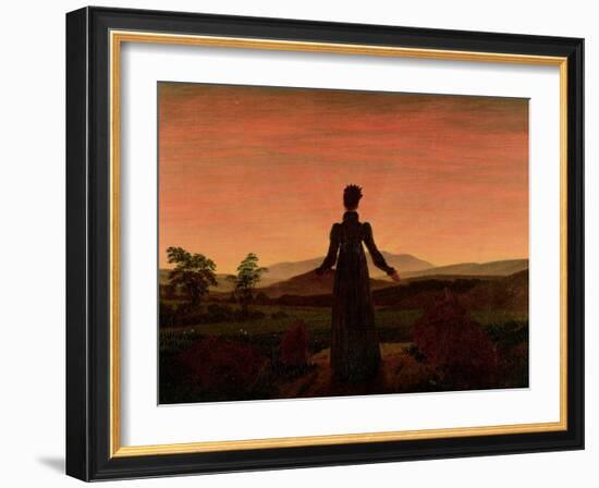 Woman at Dawn-Caspar David Friedrich-Framed Giclee Print