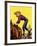 "Woman at Dude Rance," June 20, 1942-Fred Ludekens-Framed Giclee Print