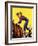 "Woman at Dude Rance," June 20, 1942-Fred Ludekens-Framed Giclee Print