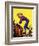 "Woman at Dude Rance," June 20, 1942-Fred Ludekens-Framed Giclee Print