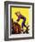 "Woman at Dude Rance," June 20, 1942-Fred Ludekens-Framed Giclee Print