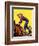 "Woman at Dude Rance," June 20, 1942-Fred Ludekens-Framed Giclee Print