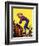 "Woman at Dude Rance," June 20, 1942-Fred Ludekens-Framed Giclee Print