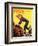 "Woman at Dude Rance," Saturday Evening Post Cover, June 20, 1942-Fred Ludekens-Framed Giclee Print