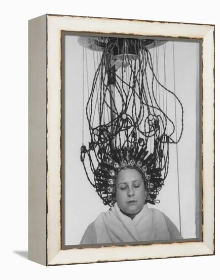 Woman at Hairdressing Salon Getting a Permanent Wave-Alfred Eisenstaedt-Framed Premier Image Canvas