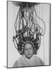 Woman at Hairdressing Salon Getting a Permanent Wave-Alfred Eisenstaedt-Mounted Photographic Print