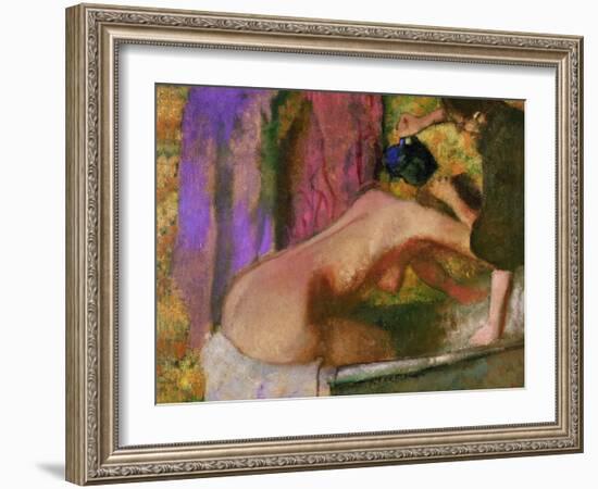 Woman at Her Bath, circa 1895-Edgar Degas-Framed Giclee Print