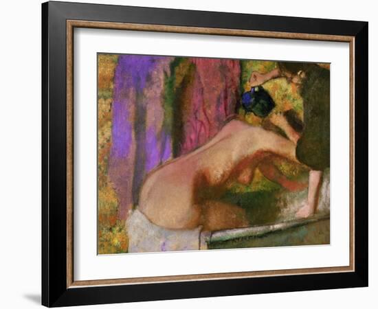 Woman at Her Bath, circa 1895-Edgar Degas-Framed Giclee Print