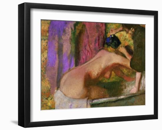 Woman at Her Bath, circa 1895-Edgar Degas-Framed Giclee Print