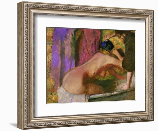 Woman at Her Bath, circa 1895-Edgar Degas-Framed Giclee Print