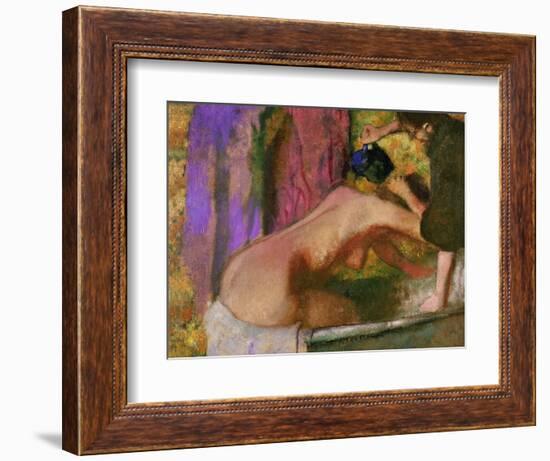 Woman at Her Bath, circa 1895-Edgar Degas-Framed Giclee Print