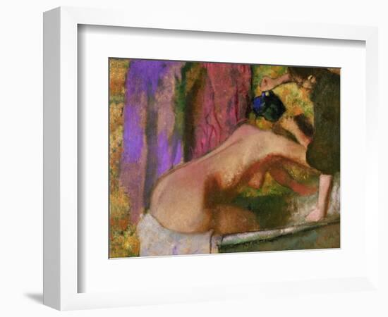 Woman at Her Bath, circa 1895-Edgar Degas-Framed Giclee Print