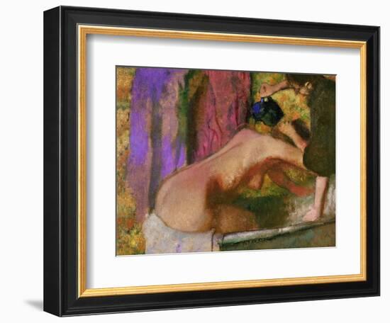 Woman at Her Bath, circa 1895-Edgar Degas-Framed Giclee Print