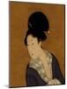 Woman at Her Morning Toilette, a Hanging Scroll Painting-Kitagawa Utamaro-Mounted Art Print
