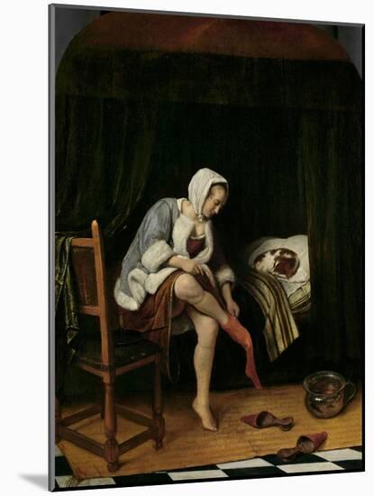 Woman at Her Toilet, 1655-60-Jan Steen-Mounted Art Print