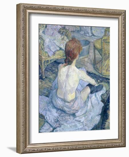 Woman at Her Toilet, 1896-Henri de Toulouse-Lautrec-Framed Giclee Print